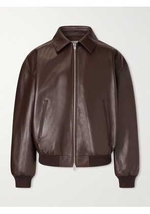 CELINE - Leather Blouson Jacket - Men - Brown - IT 46