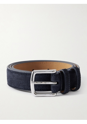 George Cleverley - 3cm Suede Belt - Men - Blue - UK/US 30