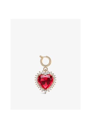 Womens Rabanne Minaudiere Heart-Shaped Metal Bag Charm
