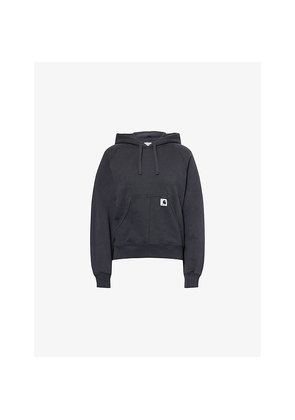 Womens Carhartt WIP Hudson Logo-Patch Cotton Hoody