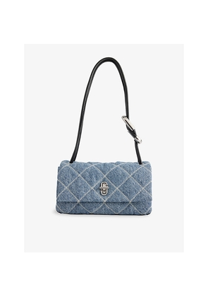 Womens Marc Jacobs The Quilted Mini Denim Shoulder Bag