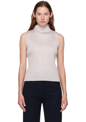 PLEATS PLEASE ISSEY MIYAKE Beige New Colorful Basics 4 Top