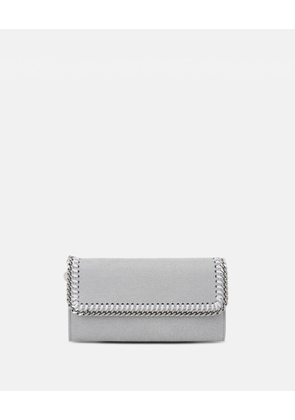 Stella McCartney - Falabella Flap Continental Wallet, Woman, Grey