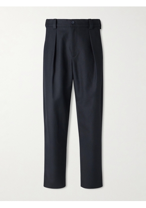 A.P.C. - Renato Straight-Leg Pleated Twill Trousers - Men - Black - IT 46