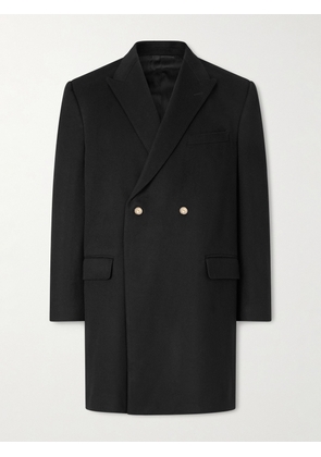 CELINE - Double-Breasted Wool Coat - Men - Black - IT 46