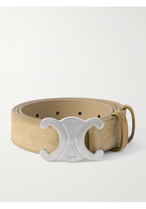 CELINE - 3cm Suede Belt - Men - Neutrals - EU 85