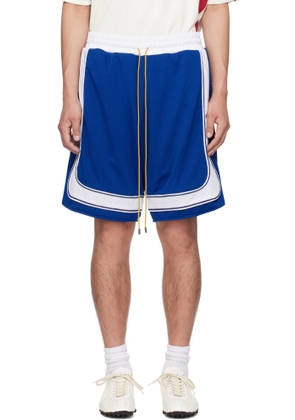 Rhude Blue & White Como Basketball Shorts
