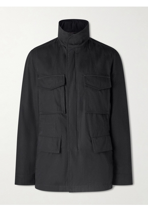 TOM FORD - Cotton and Silk-Blend Hooded Field Jacket - Men - Black - IT 46