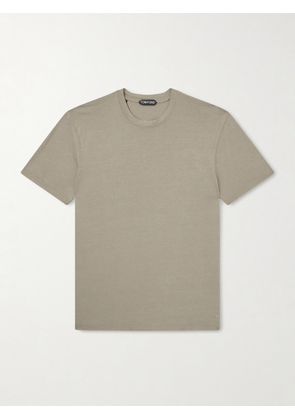 TOM FORD - Lyocell and Cotton-Blend T-Shirt - Men - Green - IT 44