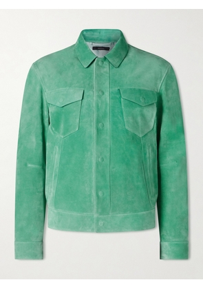 TOM FORD - Slim-Fit Suede Jacket - Men - Green - IT 48