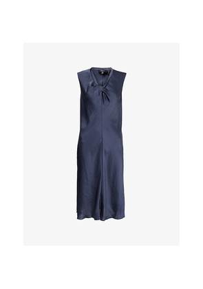 Womens Theory Twist Scoop Sleeveless Woven Midi Dress