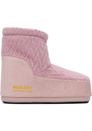 Guest in Residence Pink Moon Boot Edition Icon Low No Lace Knit Boots