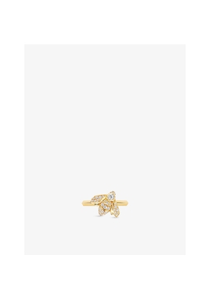 Womens Bee De Chaumet 18ct Yellow Gold and 0.26ct Diamond Ring