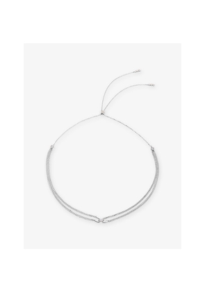 Womens Carat London Cyndi Sterling-Silver and Cubic Zirconia Necklace