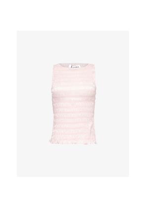 Womens Amy Lynn Sonya Shirred Woven Top