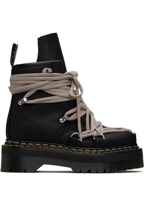 Rick Owens Black Dr. Martens Edition 1460 Quad Sole Megalace Boots
