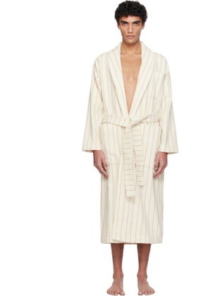Tekla Off-White & Beige Terry Classic Bathrobe