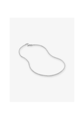 Womens Carat London Lexi Tennis Sterling-Silver and Cubic Zirconia Necklace