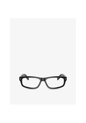 Womens Prada Pr B02V Rectangle-Frame Acetate Glasses