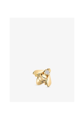 Womens Bee De Chaumet 18ct Yellow Gold and 0.03ct Diamond Single Stud Earring