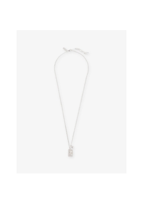 Mens Commonlines St Michael Polished Sterling-Silver Necklace