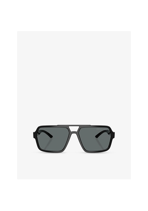 Prada Linea Rossa Ps A06S Polarised Pilot-Frame Injected Sunglasses