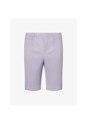 Mens Homme Plisse Issey Miyake Pleated Slim-Fit Knitted Shorts