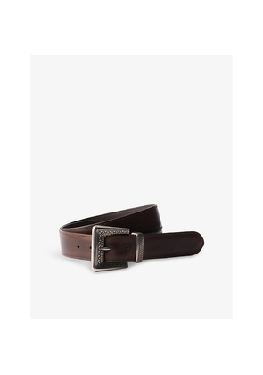 Mens Prada Antiqued Leather Belt