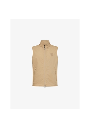Mens Polo Ralph Lauren Gabardine Logo-Badge Shell Gilet