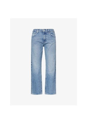 Womens Paige Morgan Crop-Leg Denim-Blend Jeans