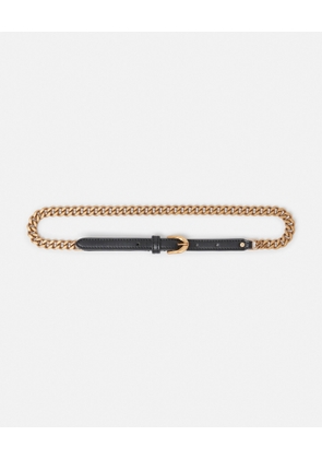 Stella McCartney - Falabella Buckled Belt, Woman, Pitch black, Size: S