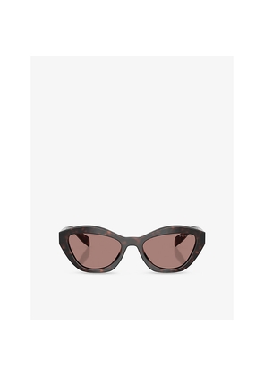 Womens Prada Pr A02S Butterfly-Frame Acetate Sunglasses