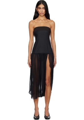 Paloma Wool Black Mila Midi Dress