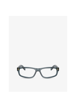 Womens Prada Pr B02V Rectangle-Frame Acetate Glasses