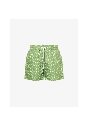 Mens Frescobol Carioca Rio Graphic-Print Swim Shorts