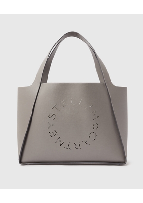 Stella McCartney - Logo Large Tote Bag, Woman, Smoke grey