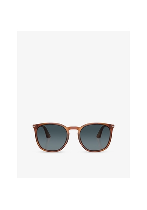 Persol Po3316S Rectangle-Frame Acetate Sunglasses