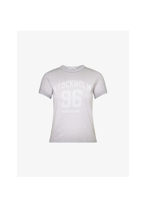 Womens Acne Studios Regular-Fit Logo Cotton-Jersey T-Shirt