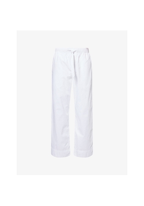 Mens Frescobol Carioca Luan Seersucker Straight-Leg Cotton-Blend Trousers