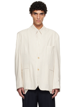 Hed Mayner Beige Linen Blazer