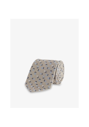Mens Paul Smith Daisy-Motif Silk Tie
