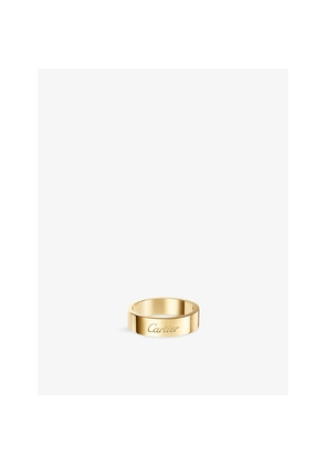 Mens C De Cartier 5mm 18ct Yellow-Gold Wedding Ring