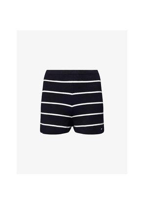 Womens Adanola Stripe Crop Knitted Shorts