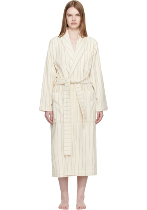 Tekla Off White Terry Classic Bathrobe