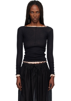 Baserange Black Pama Long Sleeve Tee