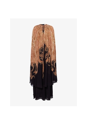 Womens Zimmermann Hypnotic Caped Woven Maxi Dress