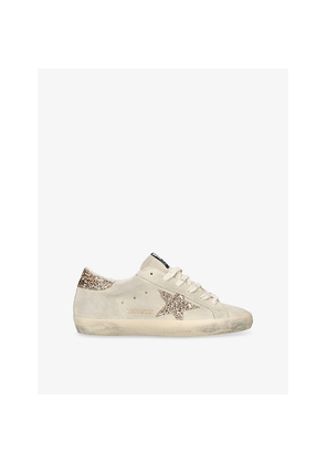 Womens Golden Goose Women's Super-Star Suede Low-Top Trainers