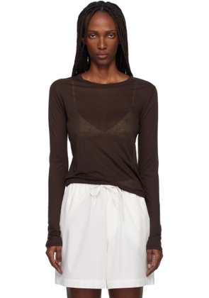 Baserange Brown Long Sleeve T-shirt