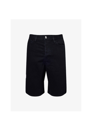 Mens Nahmias Baggy Carpenter Wide-Leg Denim Shorts