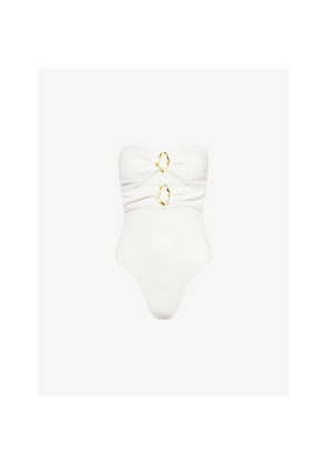 Womens 4th & Reckless Raya Bandeau Cut-Out Swimsuit